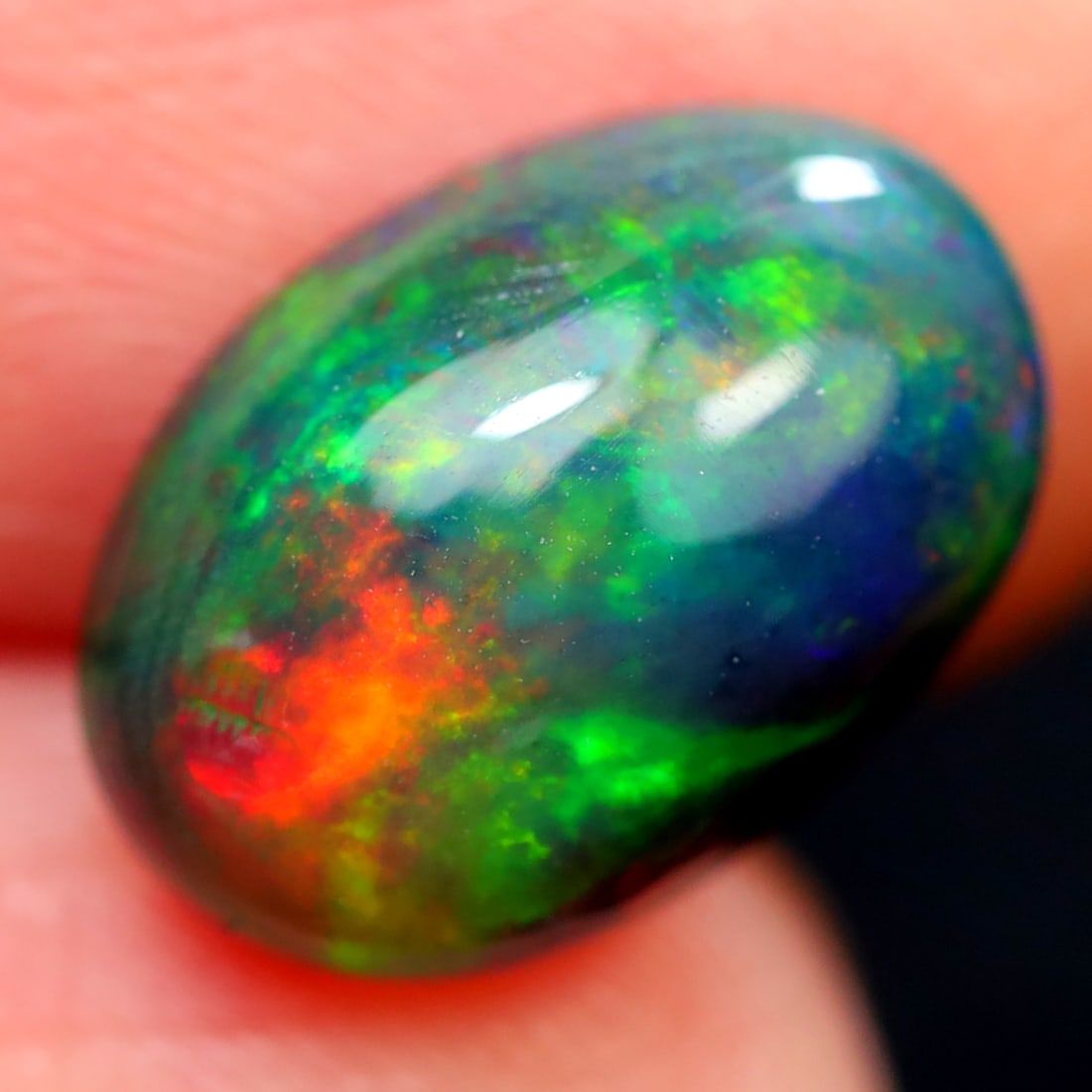 2.36Ct Natural Ethiopian Welo Smoked Opal - Ethiopian Opal - Oval Cabochon (DOB2442), 247A: Ksmith Jewels Global Welcome to our auction house, today auction brought to you by Ksmith Jewels Global based in Penang, Malaysia specialize in all kinds of opal and color gemstone both in manufacturi