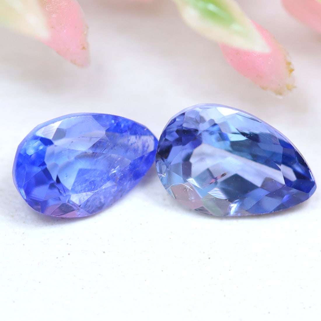 Tanzanite 1.28Ct Natural Pear Cut Purplish Blue Tanzanite Pair for Jewelry Making, 706MZ: Ksmith Jewels Global Welcome to our auction house, today auction brought to you by Ksmith Jewels Global based in Penang, Malaysia specialize in all kinds of opal and color gemstone both in manufacturi