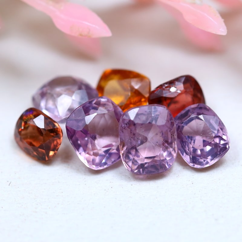 2.95Ct Natural Multi Color Cushion Burmese Spinel in Lot, 809B: Ksmith Jewels Global Welcome to our auction house, today auction brought to you by Ksmith Jewels Global based in Penang, Malaysia specialize in all kinds of opal and color gemstone both in manufacturi