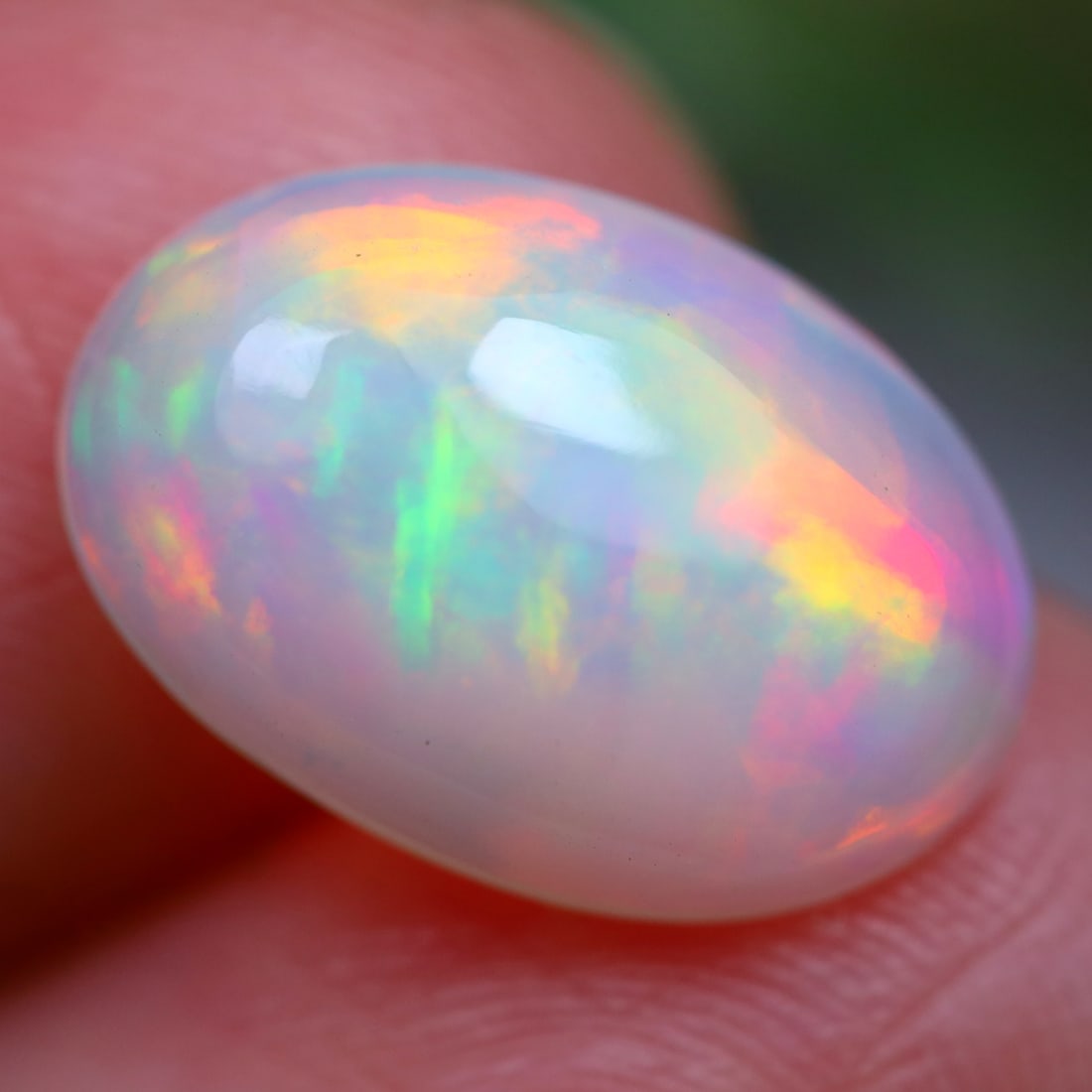 2.08Ct Natural Flashy Rainbow Ethiopian Welo Opal - Ethiopian Opal - Oval Cabochon, 801A: Ksmith Jewels Global Welcome to our auction house, today auction brought to you by Ksmith Jewels Global based in Penang, Malaysia specialize in all kinds of opal and color gemstone both in manufacturi