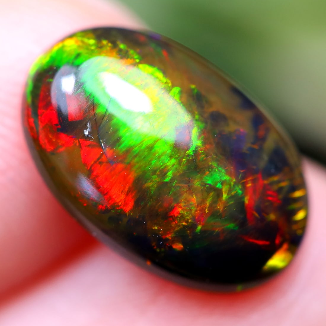 1.70Ct Natural Ethiopian Welo Smoked Opal - Ethiopian Opal - Oval Cabochon, 1062MZ: Ksmith Jewels Global Welcome to our auction house, today auction brought to you by Ksmith Jewels Global based in Penang, Malaysia specialize in all kinds of opal and color gemstone both in manufacturi