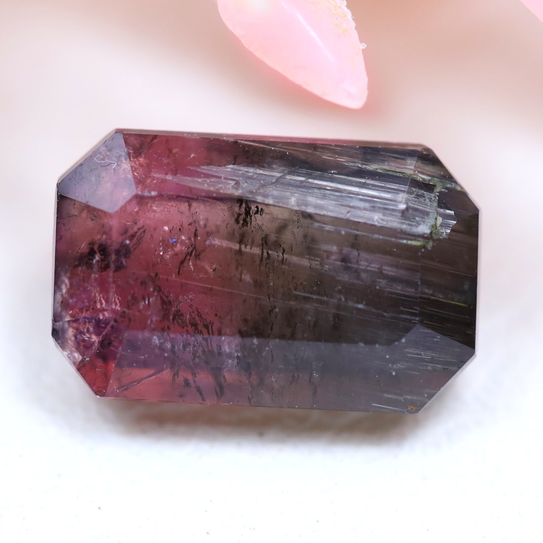 Bi-Color Tourmaline 1.32Cts Natural Afghanistan Bi-Color Tourmaline Gemstone, 258B (1 of 2)