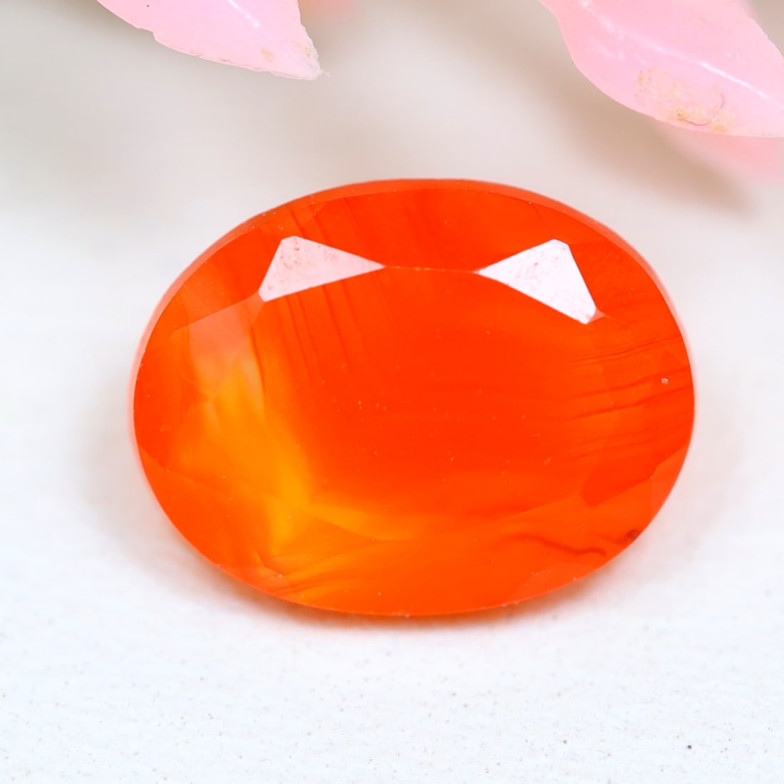 1.39Ct Natural Orange Carnelian Faceted Cut Gemstone, 1147A: Ksmith Jewels Global Welcome to our auction house, today auction brought to you by Ksmith Jewels Global based in Penang, Malaysia specialize in all kinds of opal and color gemstone both in manufacturi