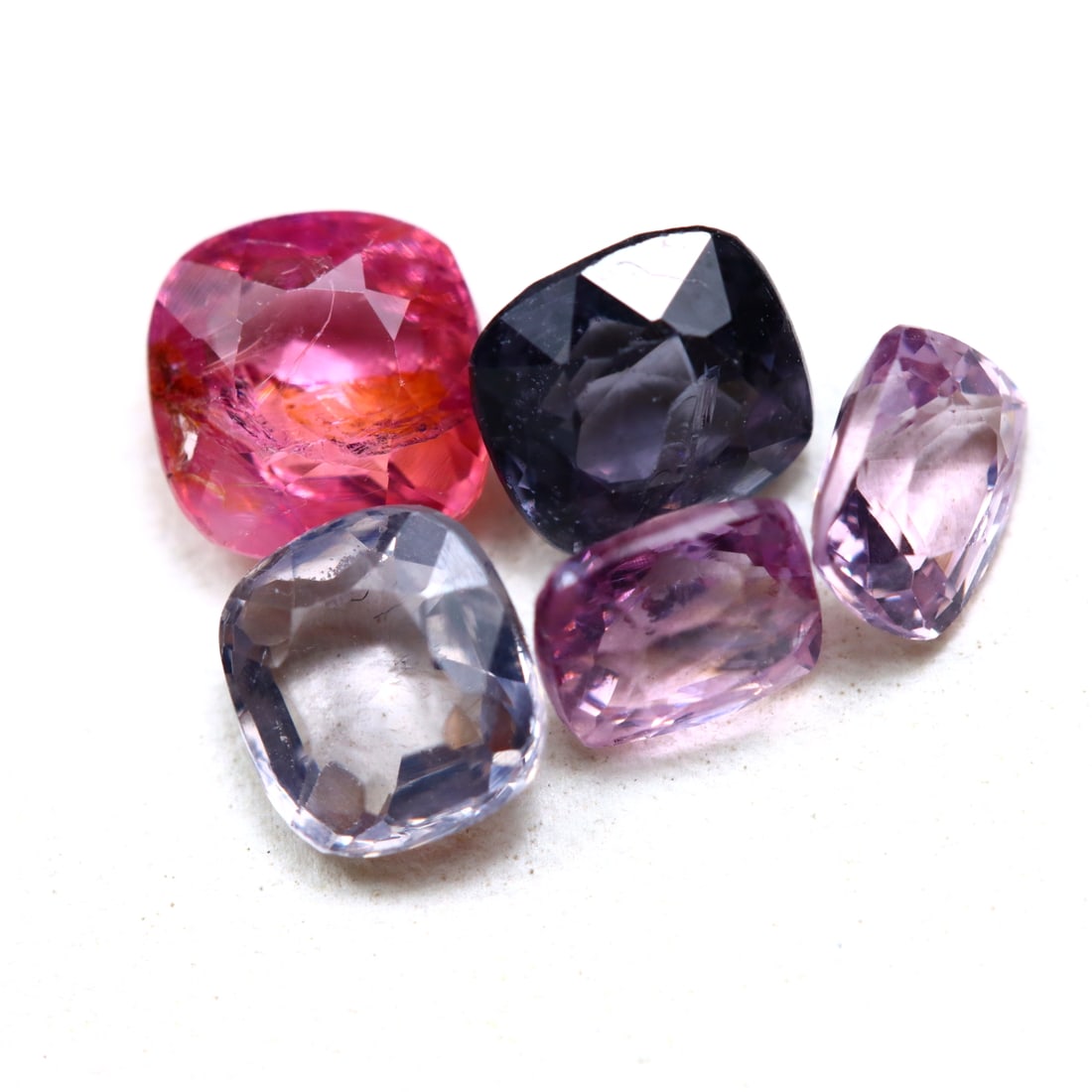 2.88Ct Natural Multi Color Cushion Burmese Spinel in Lot, 1109B: Ksmith Jewels Global Welcome to our auction house, today auction brought to you by Ksmith Jewels Global based in Penang, Malaysia specialize in all kinds of opal and color gemstone both in manufacturi