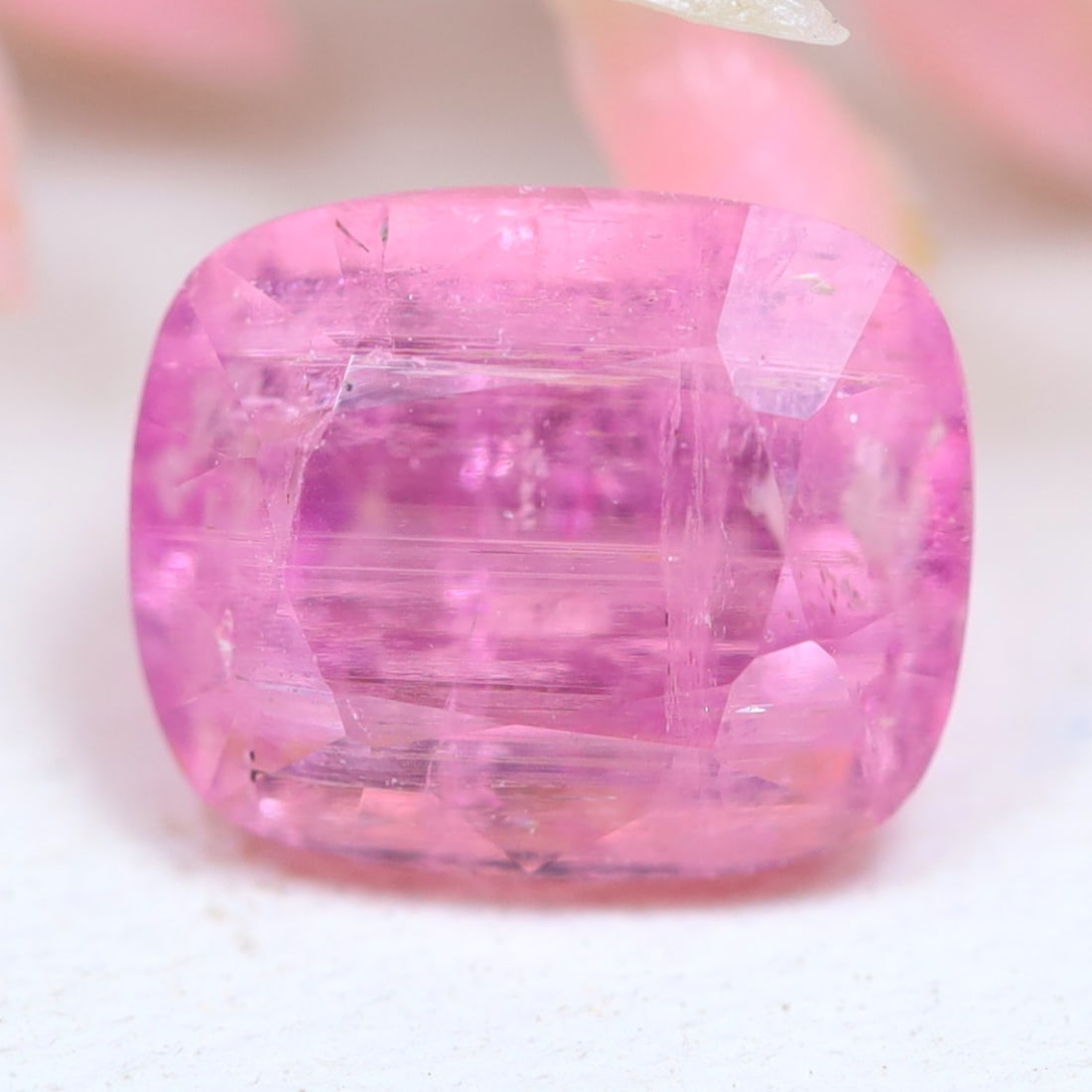 Tourmaline 2.01Ct Cushion Cut Natural Mozambique Pink Tourmaline, 591B: Ksmith Jewels Global Welcome to our auction house, today auction brought to you by Ksmith Jewels Global based in Penang, Malaysia specialize in all kinds of opal and color gemstone both in manufacturi