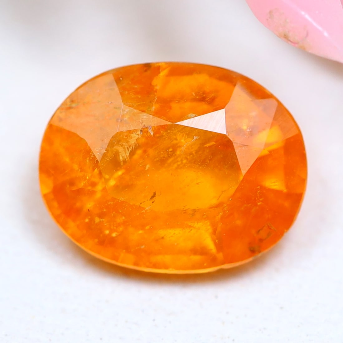1.66Ct Natural Fanta Orange Spessartite Garnet Oval Faceted for Jewelry Making, 885MZ: Ksmith Jewels Global Welcome to our auction house, today auction brought to you by Ksmith Jewels Global based in Penang, Malaysia specialize in all kinds of opal and color gemstone both in manufacturi