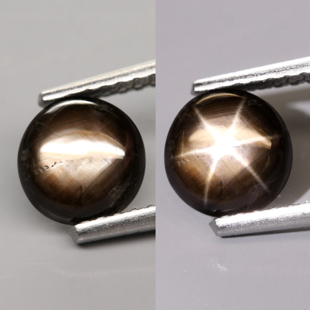 Star Sapphire 1.34Ct Natural Greenish 6 Rays Gold Star Sapphire, 587B: Ksmith Jewels Global Welcome to our auction house, today auction brought to you by Ksmith Jewels Global based in Penang, Malaysia specialize in all kinds of opal and color gemstone both in manufacturi