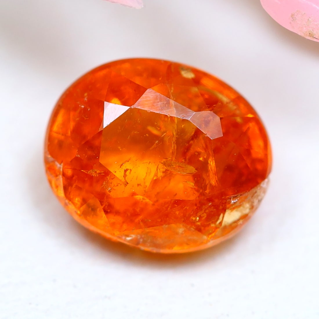 1.79Ct Natural Fanta Orange Spessartite Garnet Oval Faceted for Jewelry Making, 1250MZ: Ksmith Jewels Global Welcome to our auction house, today auction brought to you by Ksmith Jewels Global based in Penang, Malaysia specialize in all kinds of opal and color gemstone both in manufacturi