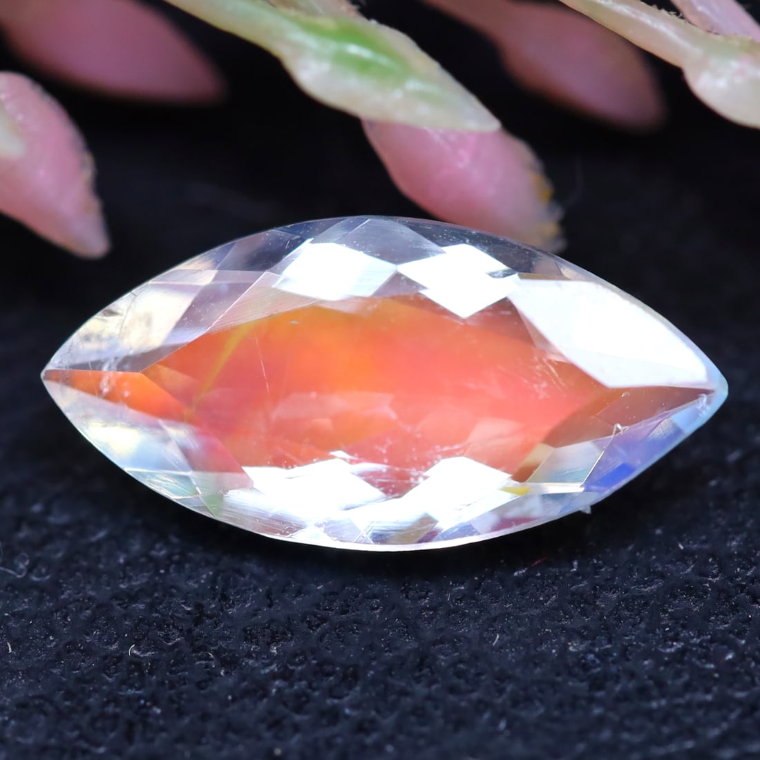 Madagascar Moonstone 1.44Ct Natural Flashy Ranbow Madagascar Moonstone for Jewelry, 268MZ: Ksmith Jewels Global Welcome to our auction house, today auction brought to you by Ksmith Jewels Global based in Penang, Malaysia specialize in all kinds of opal and color gemstone both in manufacturi