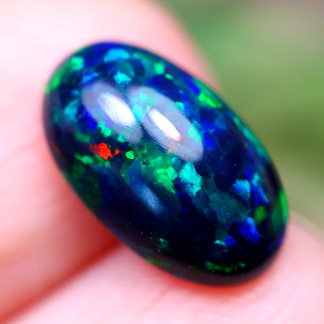 1.86Ct Natural Ethiopian Welo Smoked Opal - Ethiopian Opal - Oval Cabochon, 666MZ: Ksmith Jewels Global Welcome to our auction house, today auction brought to you by Ksmith Jewels Global based in Penang, Malaysia specialize in all kinds of opal and color gemstone both in manufacturi