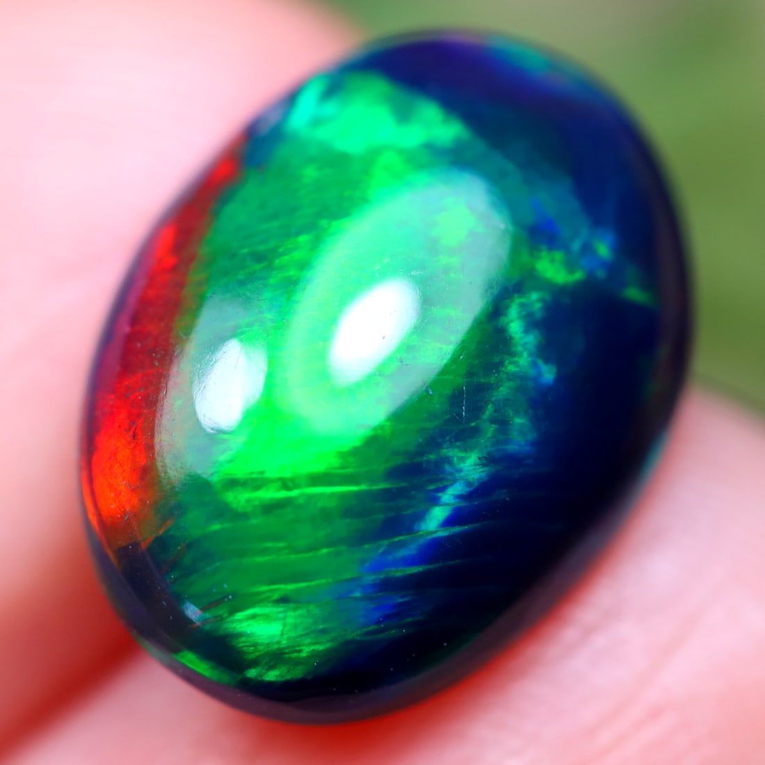 2.83Ct Natural Ethiopian Welo Smoked Opal - Ethiopian Opal - Oval Cabochon, 498MZ: Ksmith Jewels Global Welcome to our auction house, today auction brought to you by Ksmith Jewels Global based in Penang, Malaysia specialize in all kinds of opal and color gemstone both in manufacturi