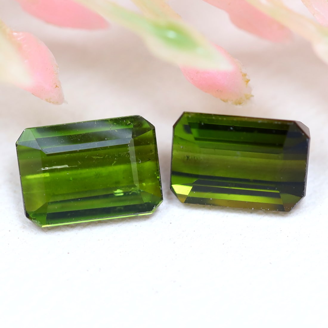 Tourmaline 1.28Ct Natural Afghanistan Green Color Tourmaline Gemstone 2 PCS, 548A: Ksmith Jewels Global Welcome to our auction house, today auction brought to you by Ksmith Jewels Global based in Penang, Malaysia specialize in all kinds of opal and color gemstone both in manufacturi