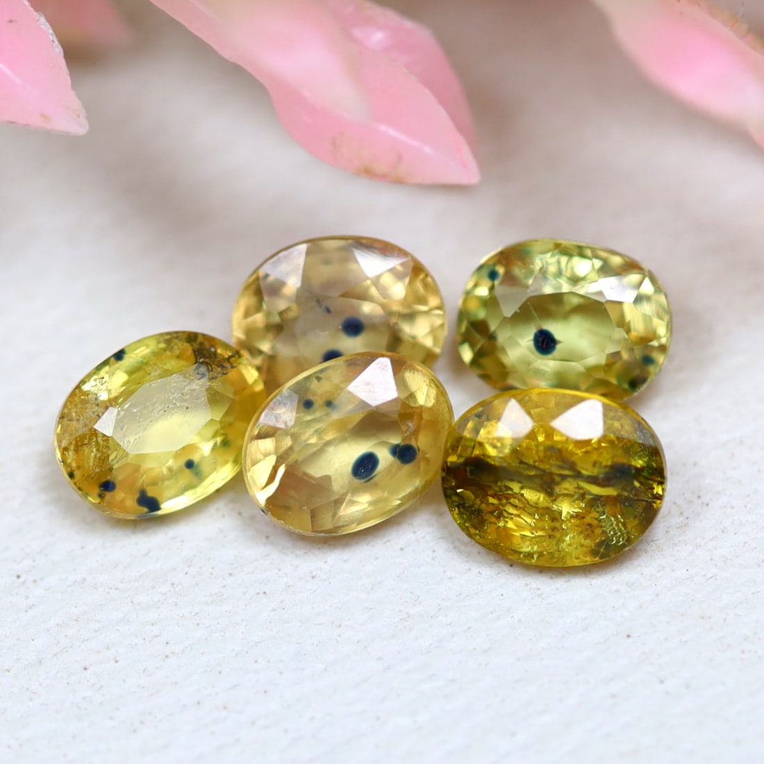 Sapphire 1.48Ct Oval Cut Natural Songea Golden Yellowish Color Sapphire in Lots, 215MZ: Ksmith Jewels Global Welcome to our auction house, today auction brought to you by Ksmith Jewels Global based in Penang, Malaysia specialize in all kinds of opal and color gemstone both in manufacturi