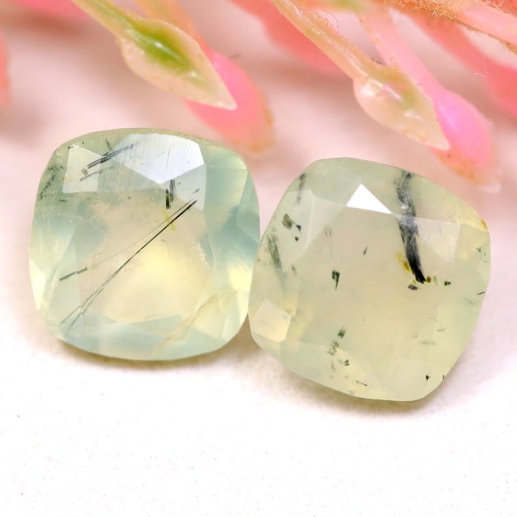 Prehnite 3.11Ct Natural Unheated Green Brazil Prehnite Pair, 240B: Ksmith Jewels Global Welcome to our auction house, today auction brought to you by Ksmith Jewels Global based in Penang, Malaysia specialize in all kinds of opal and color gemstone both in manufacturi