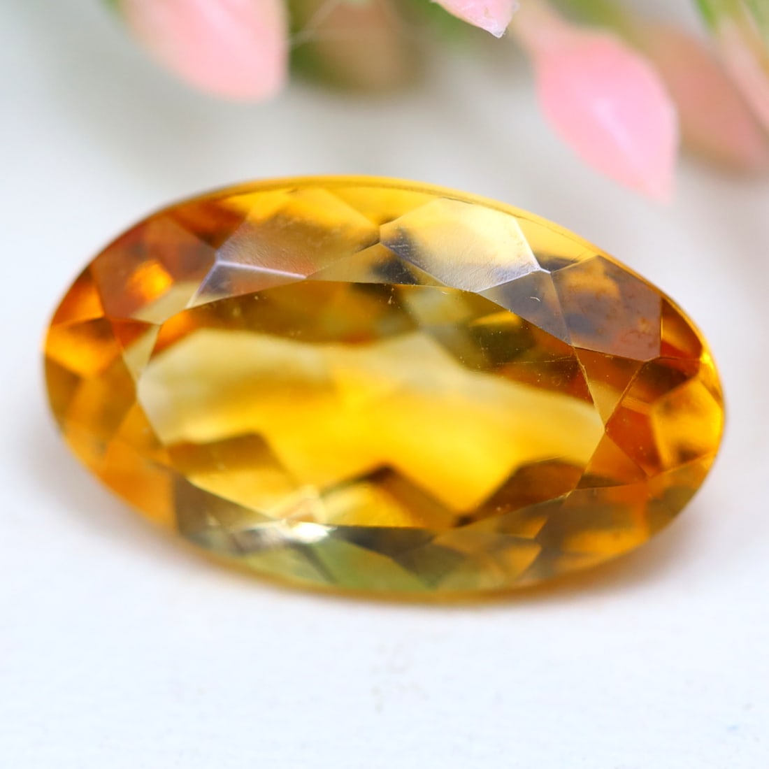 6.15Ct Natural Oval Yellow Citrine Gemstone Quality AA for Jewelry Making, 1045MZ: Ksmith Jewels Global Welcome to our auction house, today auction brought to you by Ksmith Jewels Global based in Penang, Malaysia specialize in all kinds of opal and color gemstone both in manufacturi