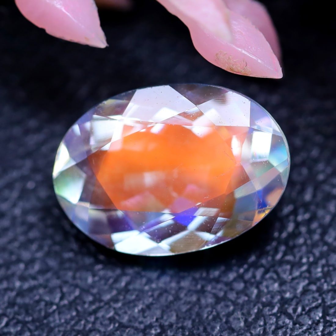 Madagascar Moonstone 1.71Ct Natural Flashy Ranbow Madagascar Moonstone for Jewelry, 836A: Ksmith Jewels Global Welcome to our auction house, today auction brought to you by Ksmith Jewels Global based in Penang, Malaysia specialize in all kinds of opal and color gemstone both in manufacturi