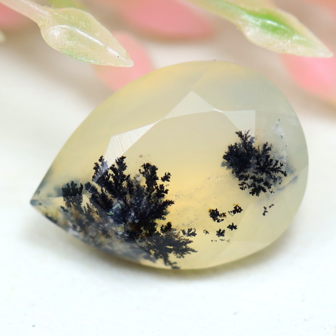 Dendrite Opal 2.96Ct Pear Cut Natural Faceted Dendrite Opal, 290MZ: Ksmith Jewels Global Welcome to our auction house, today auction brought to you by Ksmith Jewels Global based in Penang, Malaysia specialize in all kinds of opal and color gemstone both in manufacturi