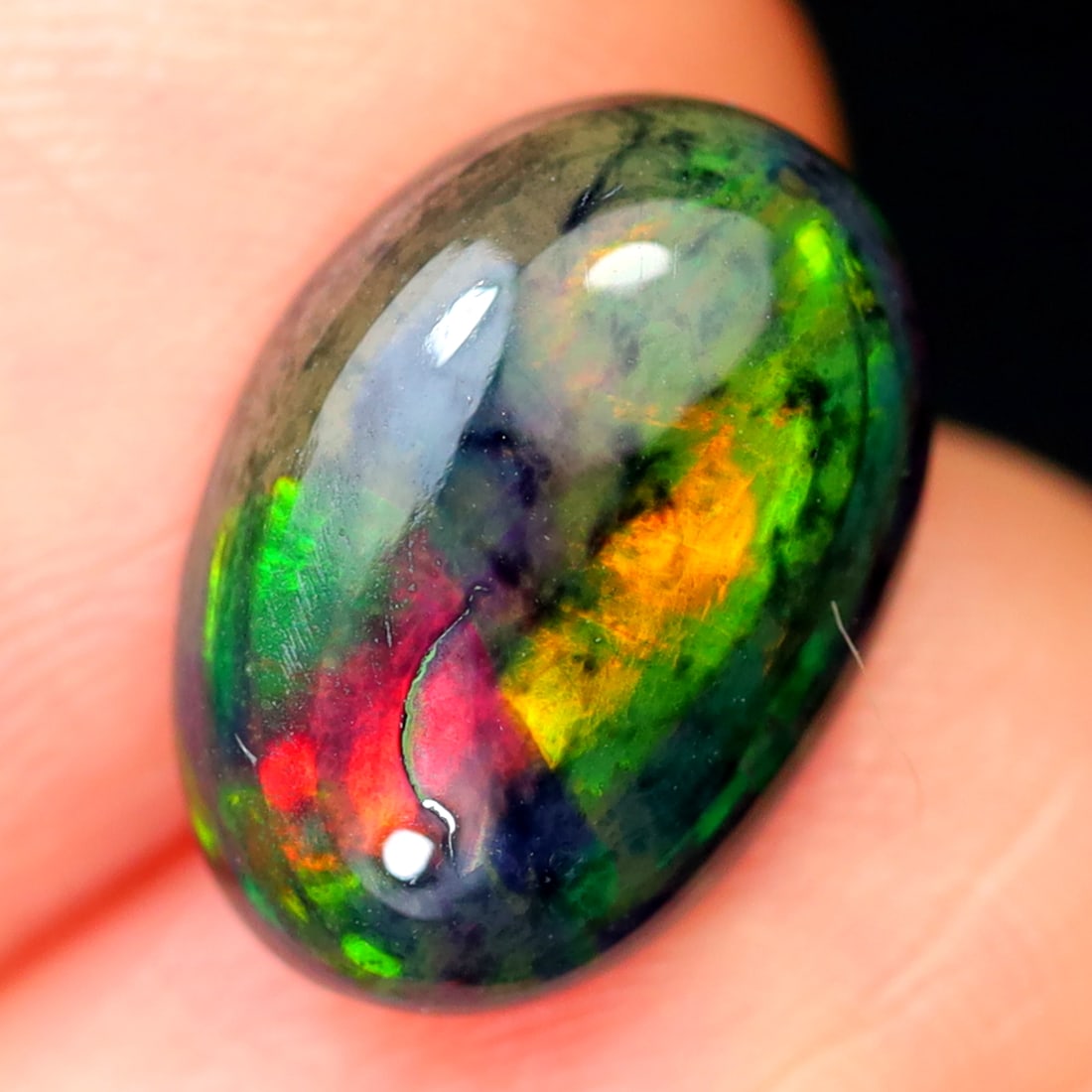 1.99Ct Natural Ethiopian Welo Smoked Opal - Ethiopian Opal - Oval Cabochon, 803A: Ksmith Jewels Global Welcome to our auction house, today auction brought to you by Ksmith Jewels Global based in Penang, Malaysia specialize in all kinds of opal and color gemstone both in manufacturi