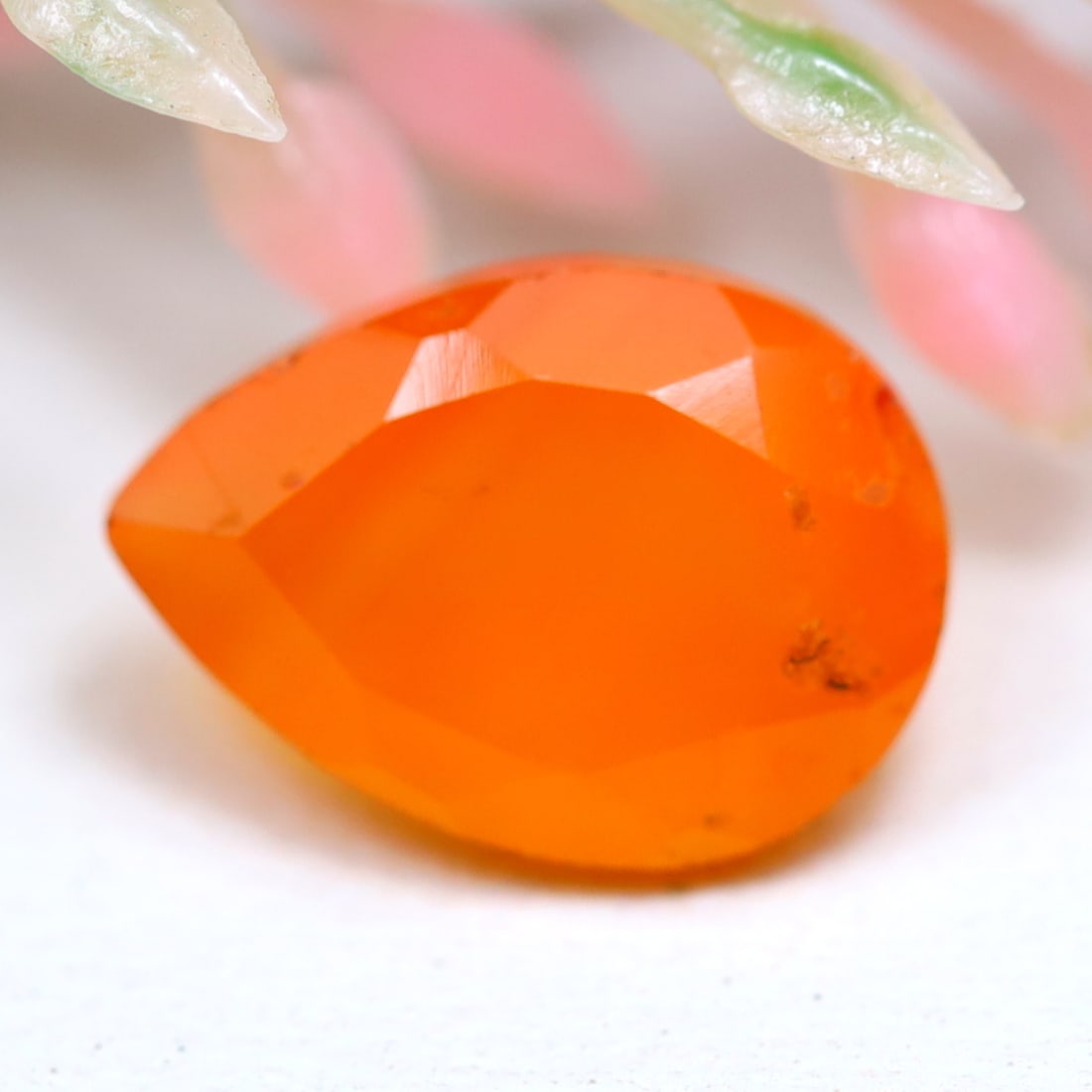 2.33Ct Natural Orange Carnelian Faceted Cut for Jewelry Making, 1188A: Ksmith Jewels Global Welcome to our auction house, today auction brought to you by Ksmith Jewels Global based in Penang, Malaysia specialize in all kinds of opal and color gemstone both in manufacturi