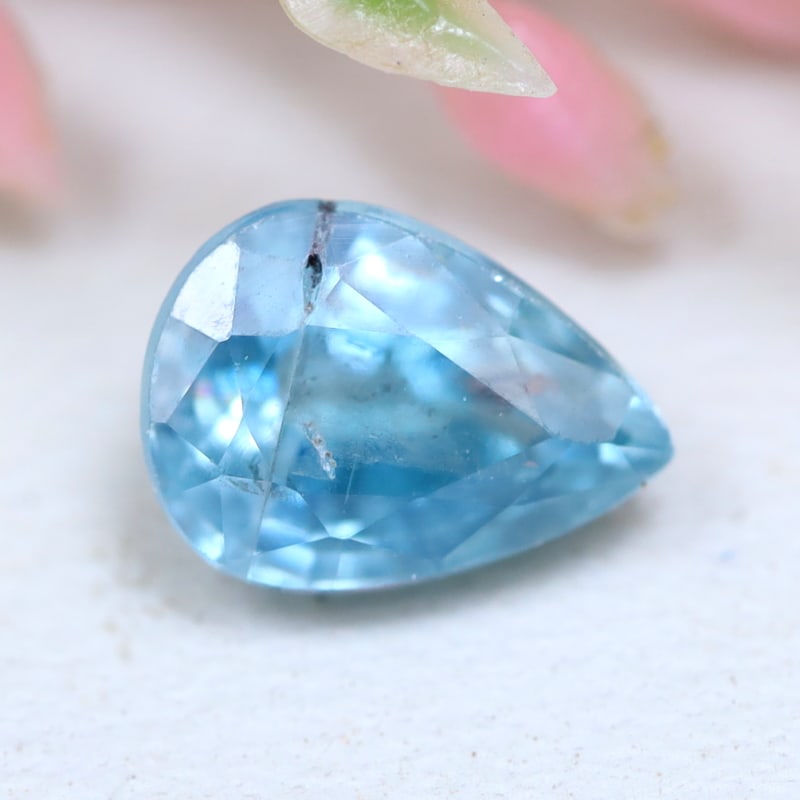 1.33Ct Natural Cambodia Blue Zircon Pear Only Heated Gemstone, 1113B: Ksmith Jewels Global Welcome to our auction house, today auction brought to you by Ksmith Jewels Global based in Penang, Malaysia specialize in all kinds of opal and color gemstone both in manufacturi