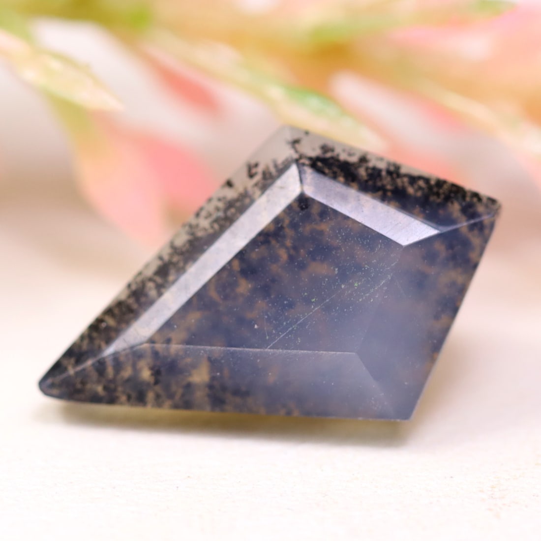 4.26Ct Natural Dendrite Opal Gemstone - Australia Dendrite Opal - Coffin Cut Gemstone (OT5747), 203A: Ksmith Jewels Global Welcome to our auction house, today auction brought to you by Ksmith Jewels Global based in Penang, Malaysia specialize in all kinds of opal and color gemstone both in manufacturi