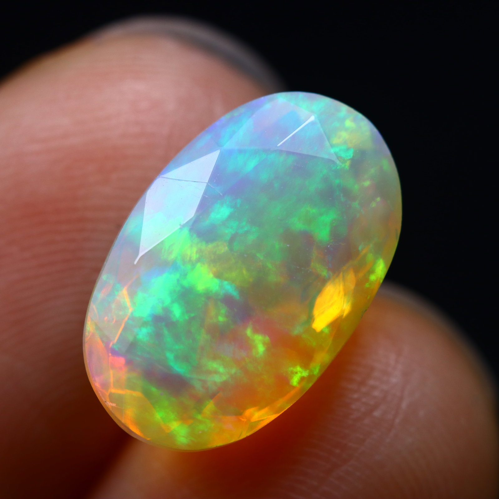 3.00Ct Natural Flashy Rainbow Ethiopian Welo Opal, 255B: Ksmith Jewels Global Welcome to our auction house, today auction brought to you by Ksmith Jewels Global based in Penang, Malaysia specialize in all kinds of opal and color gemstone both in manufacturi