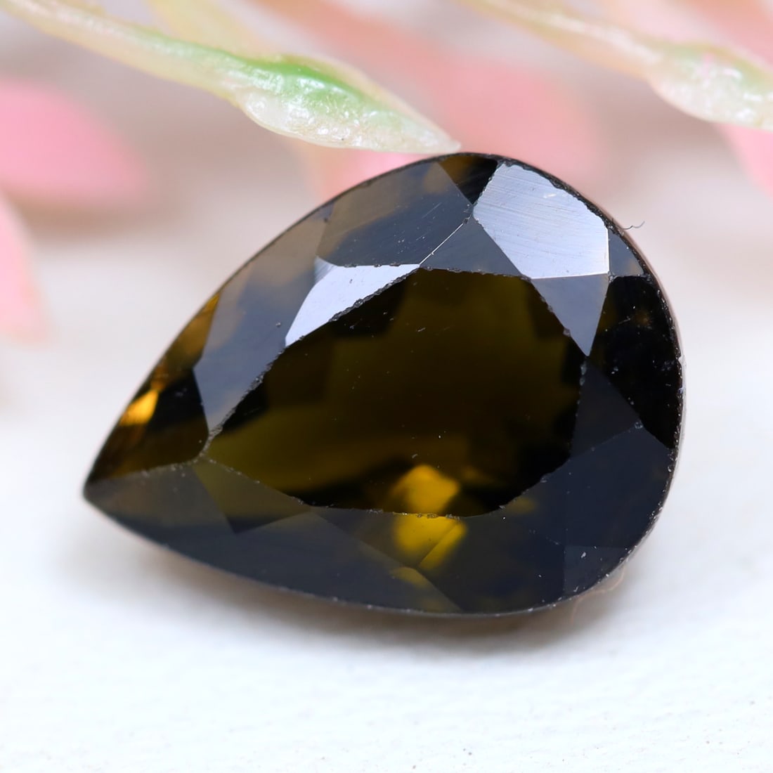 Tourmaline 3.07Ct Pear Cut Natural Mozambique Green Tourmaline, 266B: Ksmith Jewels Global Welcome to our auction house, today auction brought to you by Ksmith Jewels Global based in Penang, Malaysia specialize in all kinds of opal and color gemstone both in manufacturi