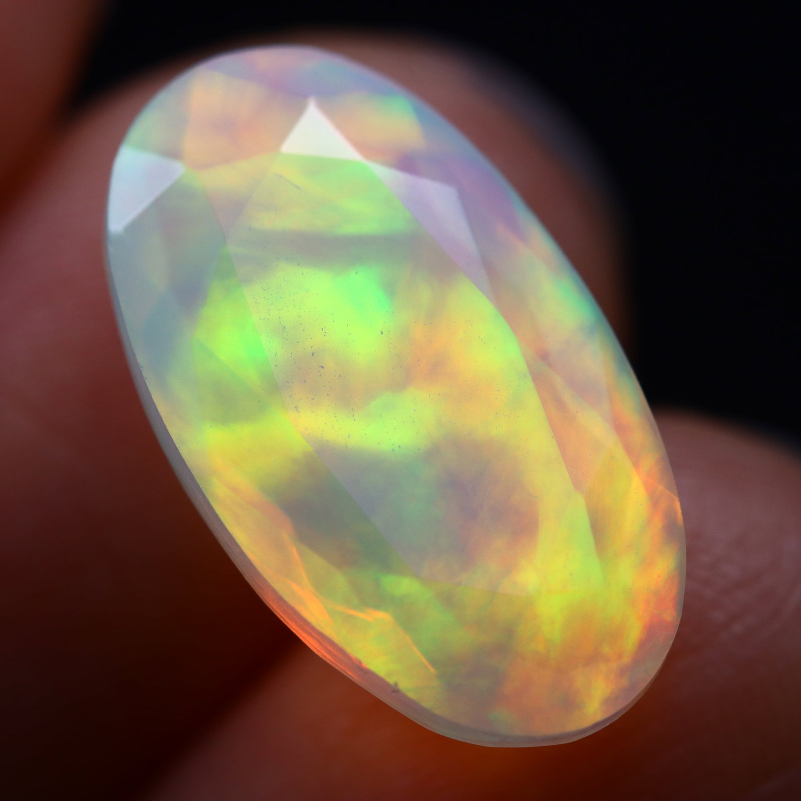 3.96Ct Natural Flashy Rainbow Ethiopian Welo Opal, 274B: Ksmith Jewels Global Welcome to our auction house, today auction brought to you by Ksmith Jewels Global based in Penang, Malaysia specialize in all kinds of opal and color gemstone both in manufacturi