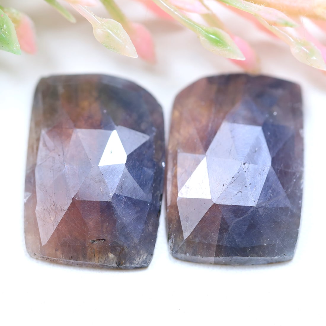 16.29Ct Natural Unheated Sapphire Rose Cut Pair (OT6949), 216A: Ksmith Jewels Global Welcome to our auction house, today auction brought to you by Ksmith Jewels Global based in Penang, Malaysia specialize in all kinds of opal and color gemstone both in manufacturi