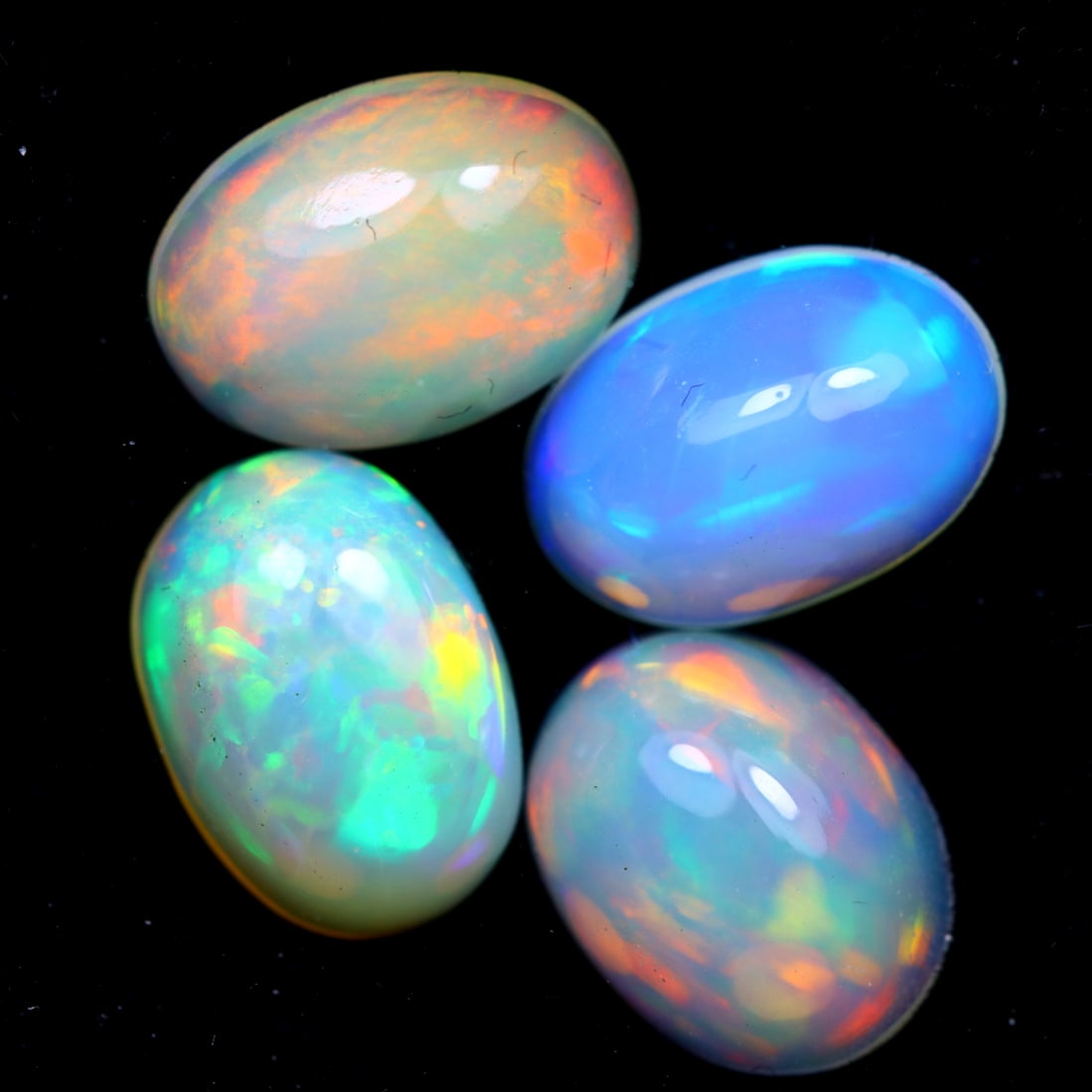 5.00Ct Natural Ethiopian Welo Opal In Lot - Ethiopian Opal - Oval Cabochon, 643MZ: Ksmith Jewels Global Welcome to our auction house, today auction brought to you by Ksmith Jewels Global based in Penang, Malaysia specialize in all kinds of opal and color gemstone both in manufacturi