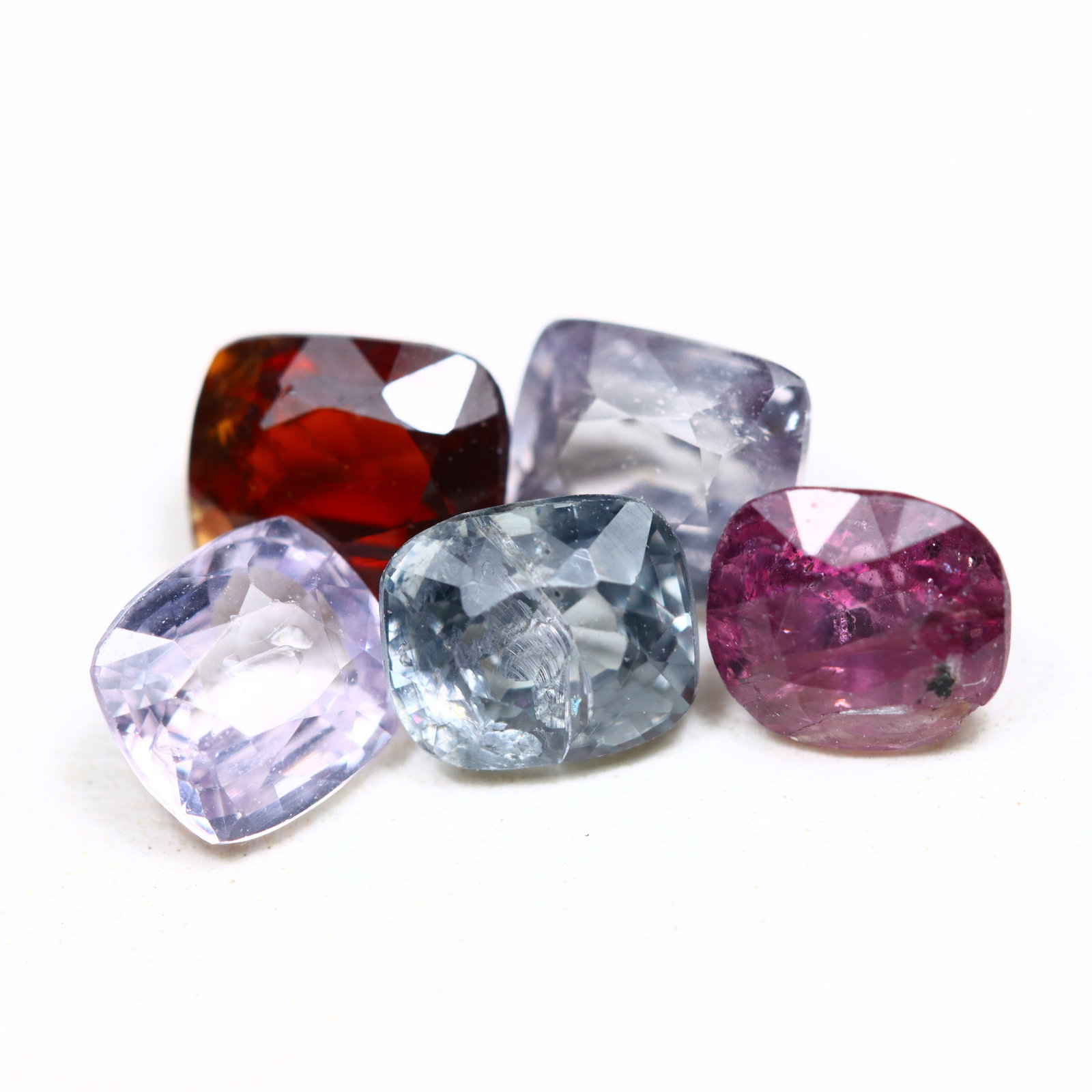 3.18Ct Natural Multi Color Cushion Burmese Spinel in Lot, 223B: Ksmith Jewels Global Welcome to our auction house, today auction brought to you by Ksmith Jewels Global based in Penang, Malaysia specialize in all kinds of opal and color gemstone both in manufacturi