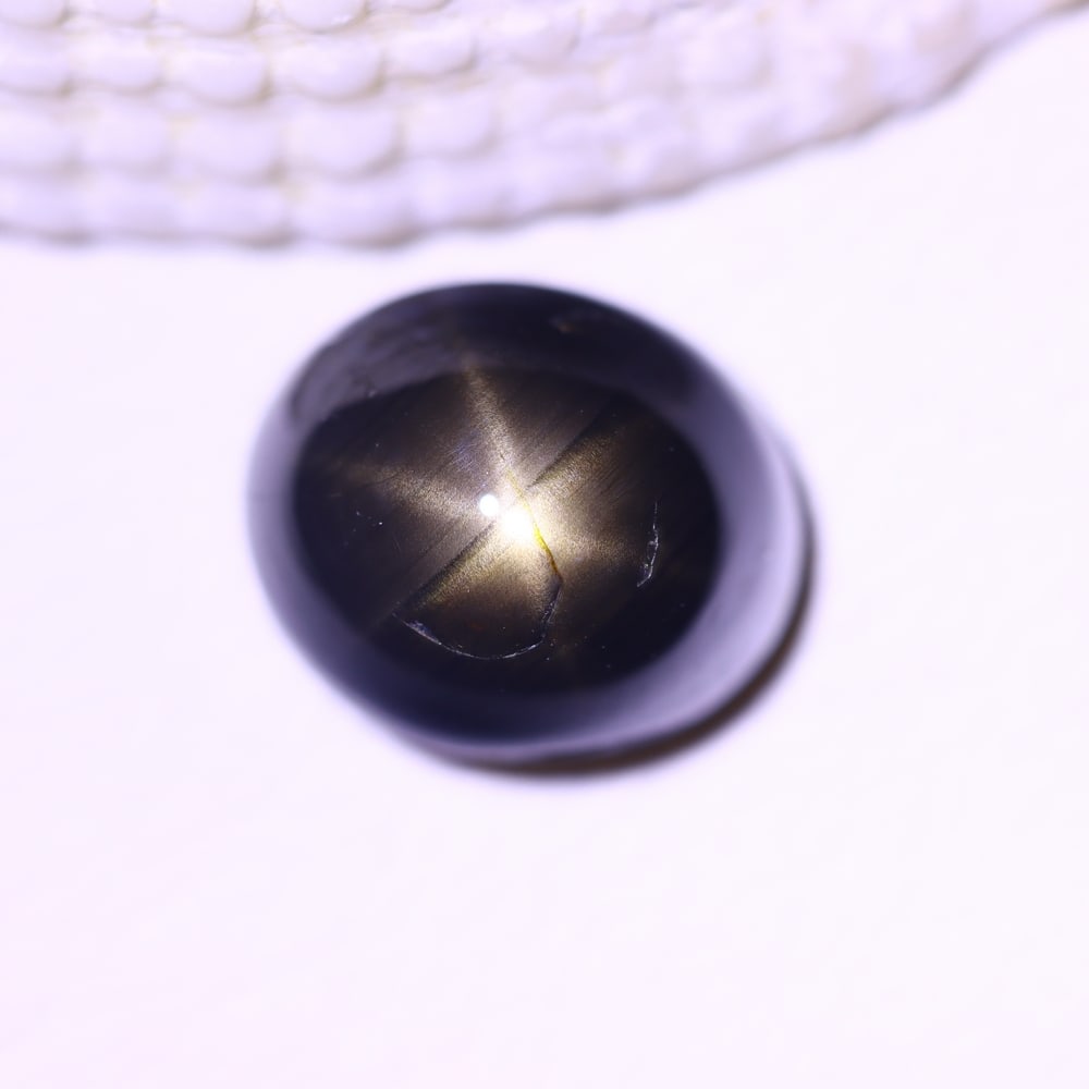 4.32cts 6 Rays Black Star Sapphire , 368E (1 of 2)