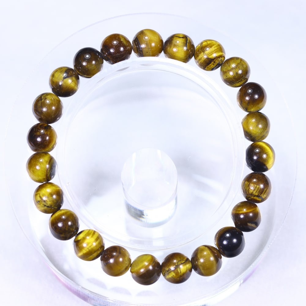 19.33g Tiger Eye Bracelet - Polished Beads , 977E (1 of 3)