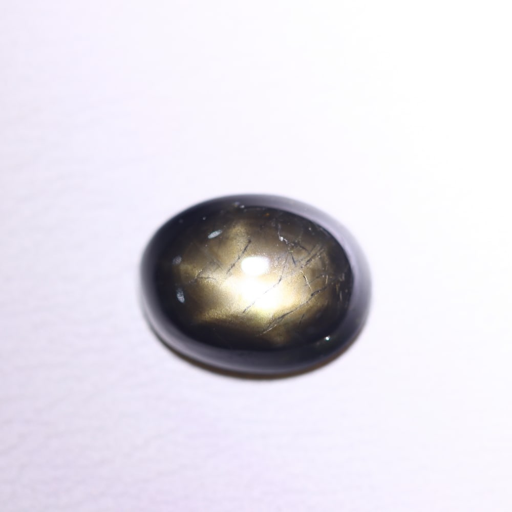 *2.68Ct 6 Rays Black Star Sapphire - Polished Cabochon, 1052B (1 of 4)