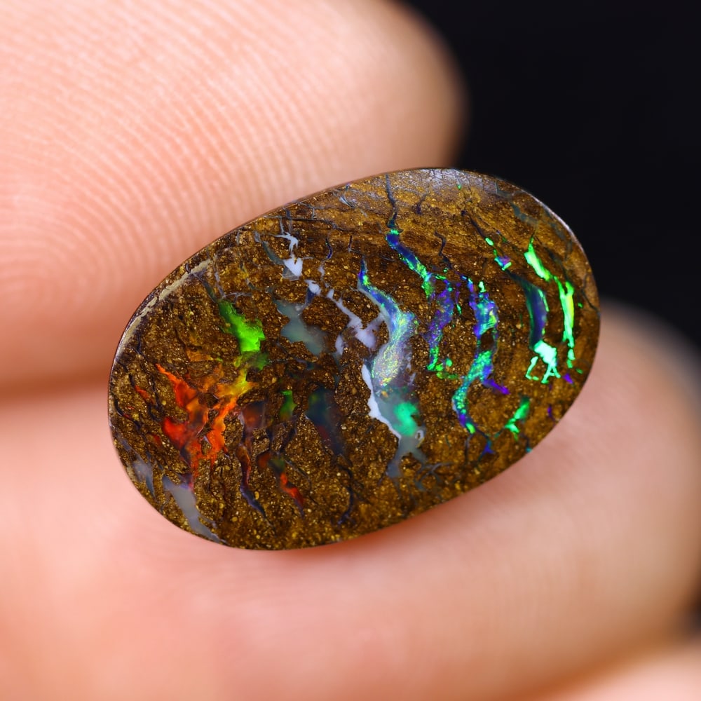 *4.45Ct Boulder Opal - Australian Opal , 198C (1 of 8)