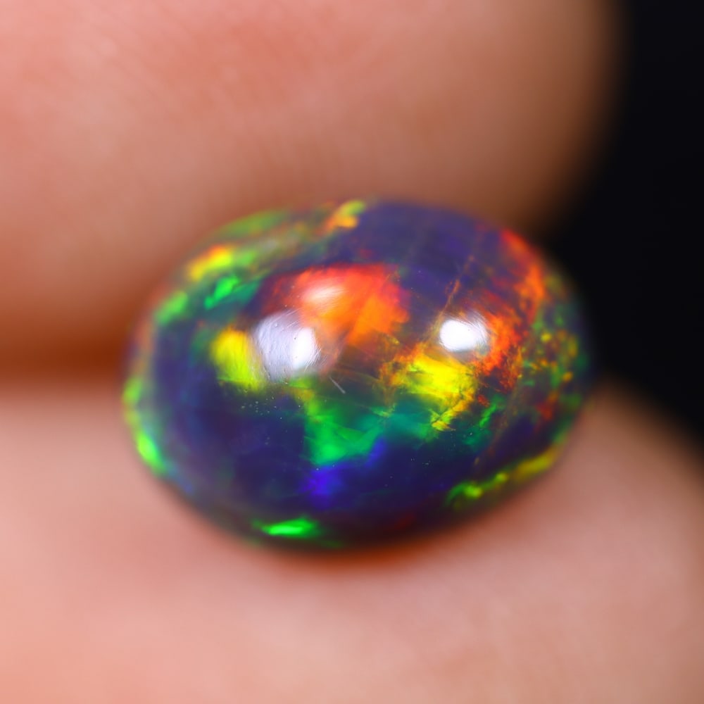 *1.64Ct Welo Black Opal Polished - Ethiopian Opal , 533E (1 of 7)