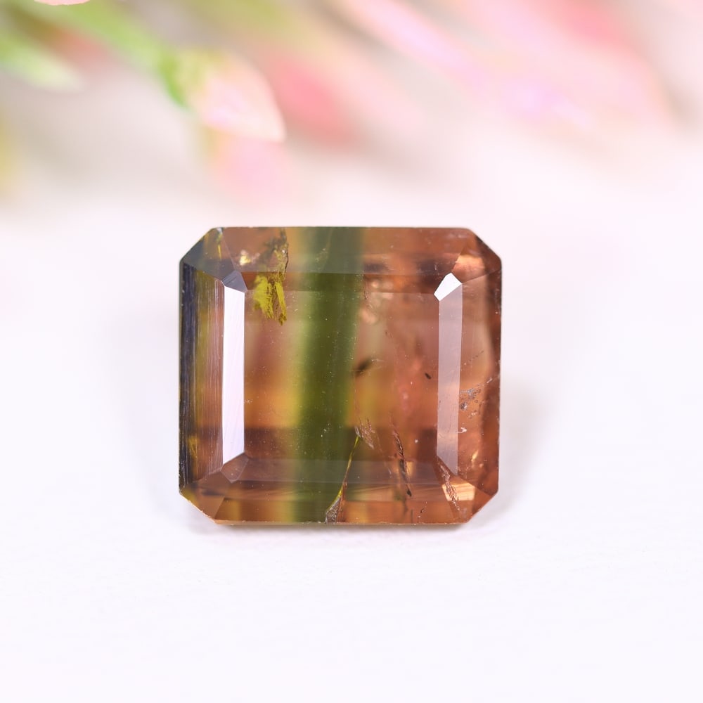 4.36cts Natural Watermelon Tourmaline - Bi-Colour Faceted Cut , 355E: Ksmith Heritage Auctioneers Subject: Natural Tourmaline Origin: Africa Carat Weight: 4.36 cts Dimension: 9.9x9.1x5.2 mm Type: Faceted, Polished
