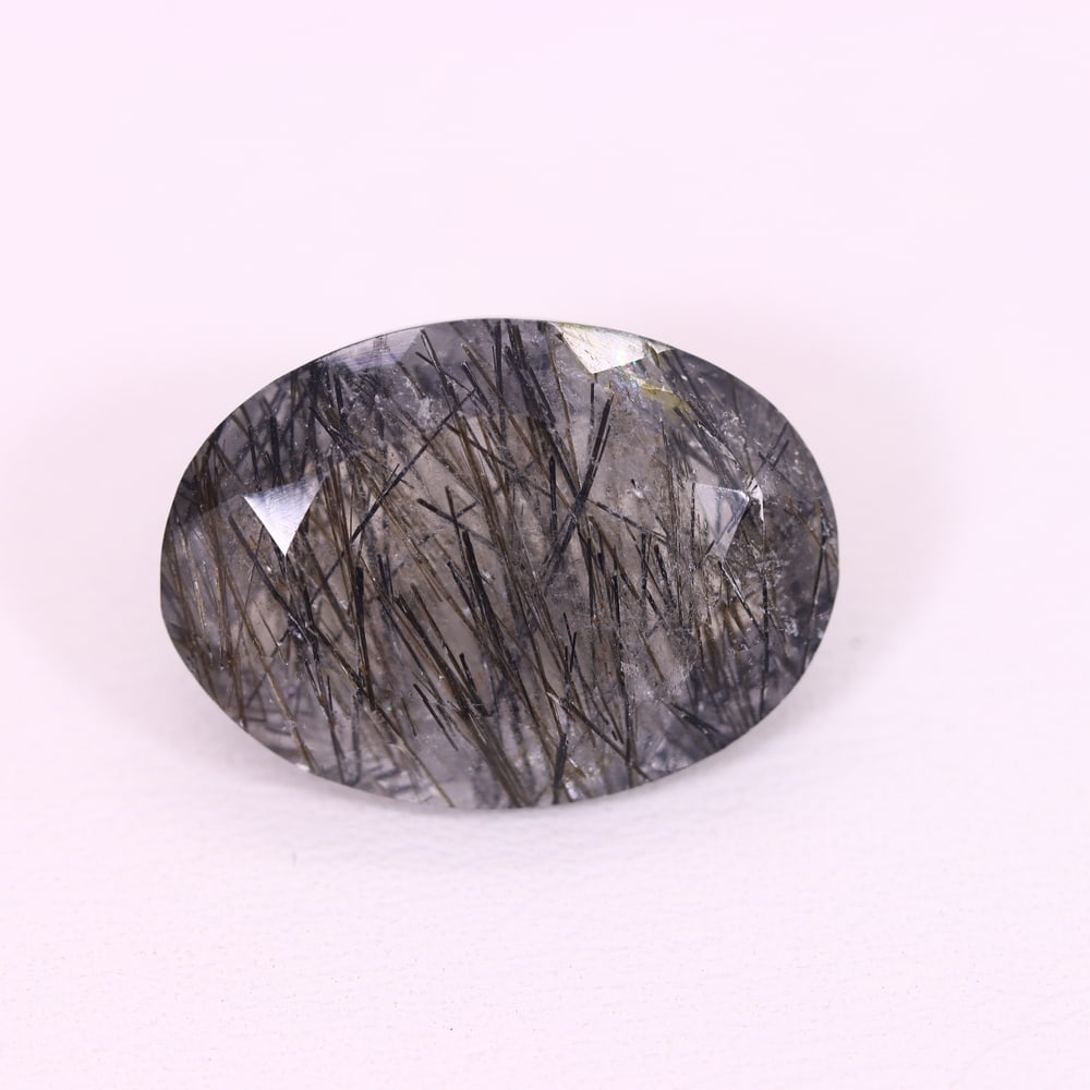 *10.04Ct Black Rutiled Quartz - Polished Faceted , 254C (1 of 2)