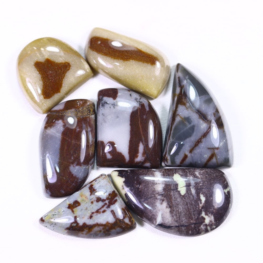95Ct Multi Agate Cabochon Set - Polished - 23x12 mm Approx, 701B (1 of 2)