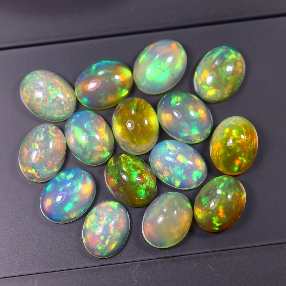 *19.10Ct 9x7mm Welo Opal Lot - Ethiopian Opal, 367C (1 of 8)