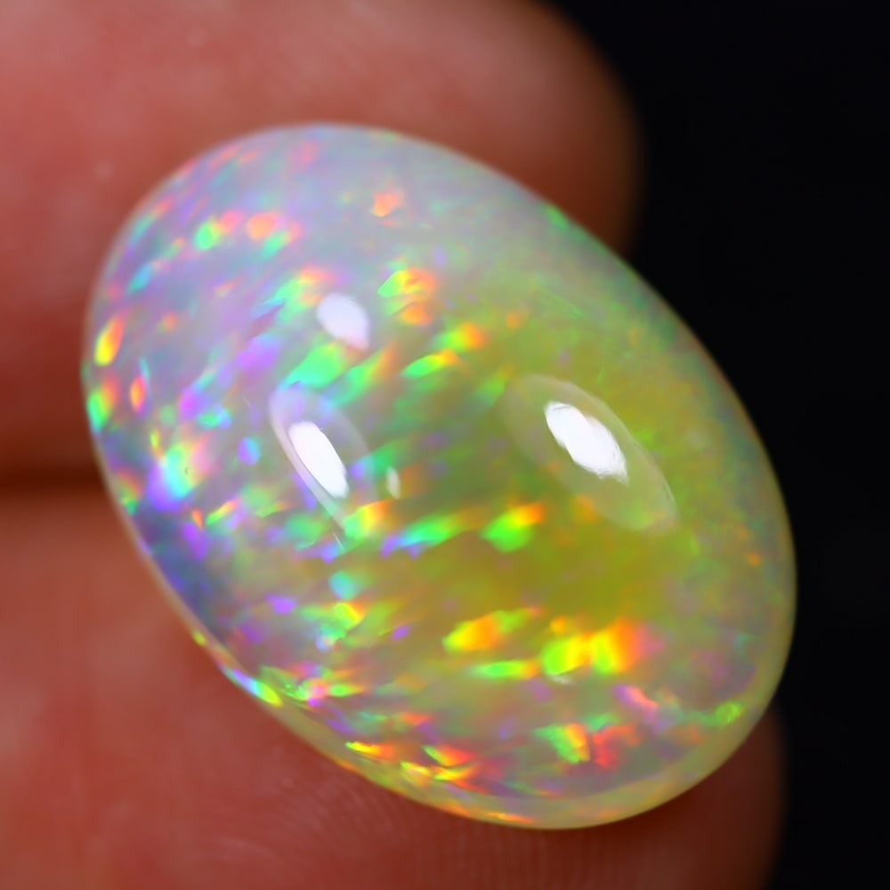 *12.31Ct Welo Opal Polished - Ethiopian Opal - Oval Cabochon, 748B (1 of 4)