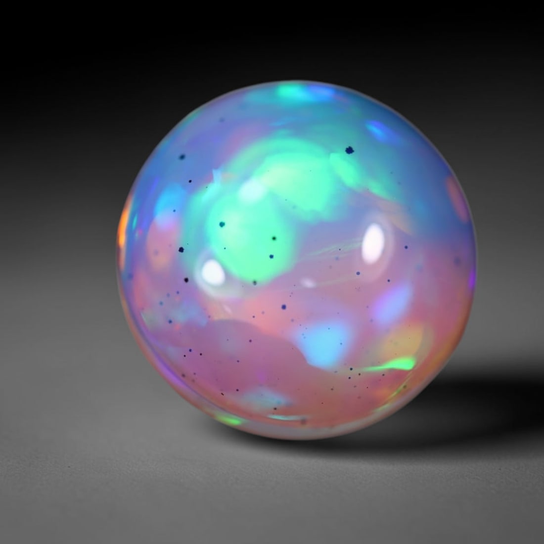 *10.82Ct Welo Opal Polished - Ethiopian Opal , 182C: Ksmith Heritage Auctioneers Subject: Natural Ethiopian Welo Opal Origin: Ethiopia Carat Weight: 10.82Ct Dimension: 16x15.9x7.5 mm Treatment: Natural Untreated Type: Caboch