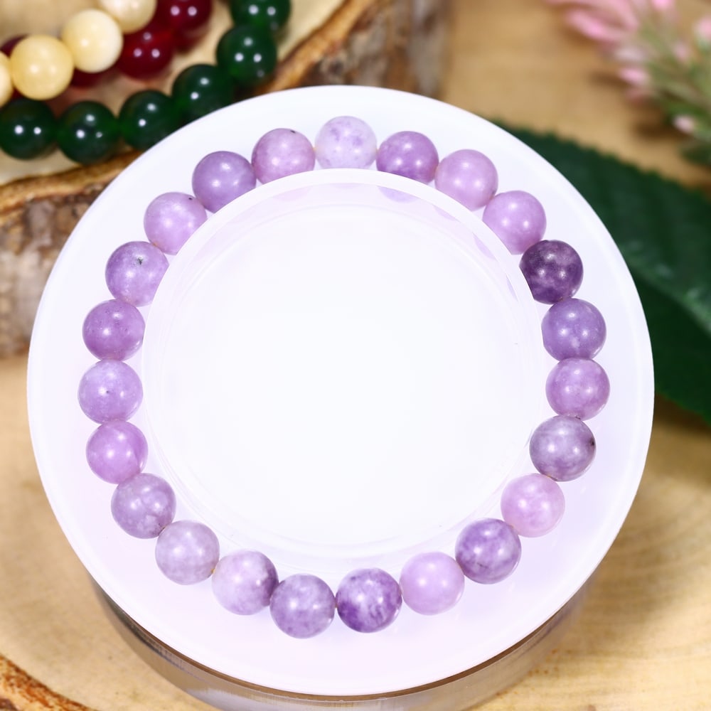 17.68g Purple Amazonite Bracelet - Polished Beads, 1146B (1 of 2)