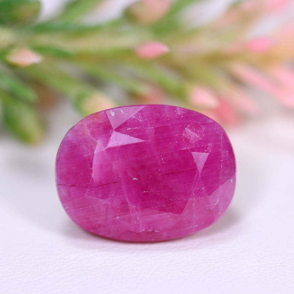 22.97Ct Red Ruby - Polished Faceted , 693E (1 of 3)