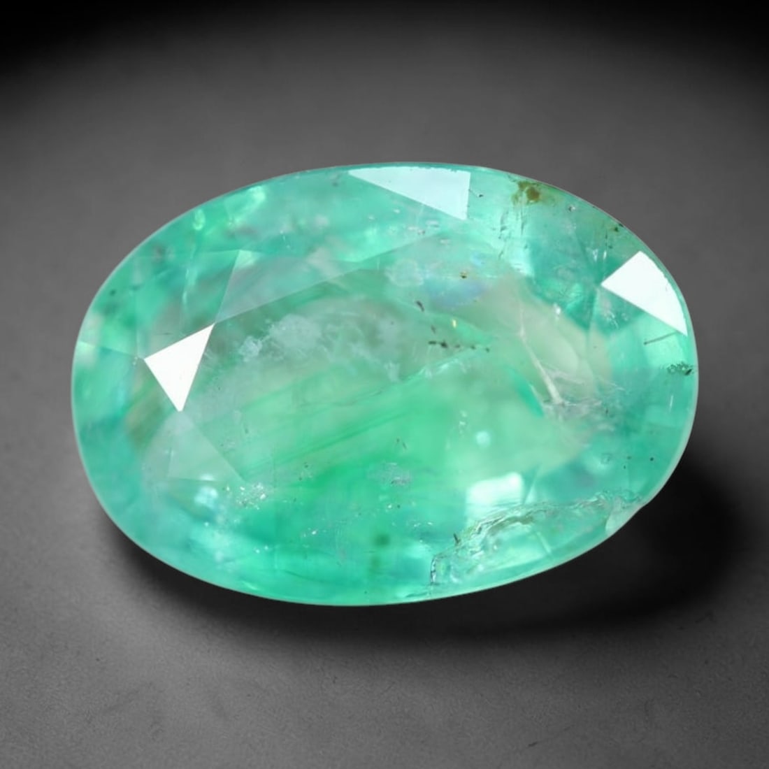 2.50Ct Zambian Emerald - Polished Faceted - Oval Faceted, 469B (1 of 2)