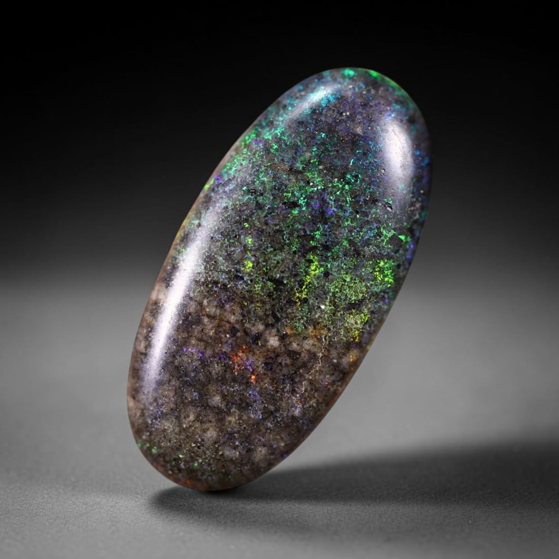 *12.32Ct Matrix Andamooka Opal - Australian Opal , 48E: Ksmith Heritage Auctioneers Subject: Natural Andamooka Opal Origin: Australia Carat Weight: 12.32Ct Dimension: 25.7x12.6x4.5 mm Treatment: Sugar Treated Type: Cabochon, Po