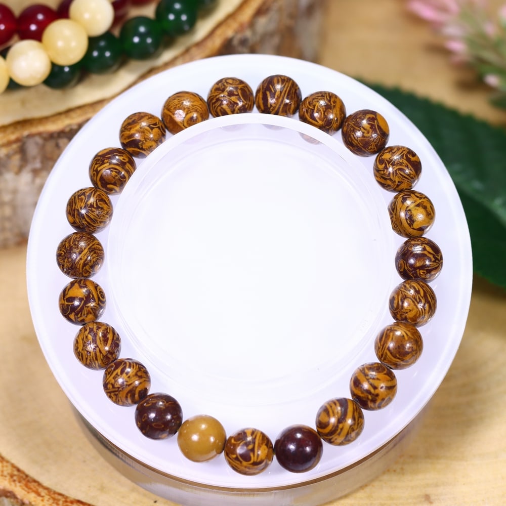 20.17g Wood Jasper Bracelet - Polished Beads, 842B: Ksmith Heritage Auctioneers Subject: Natural Wood Jasper Carat Weight: 20.17g