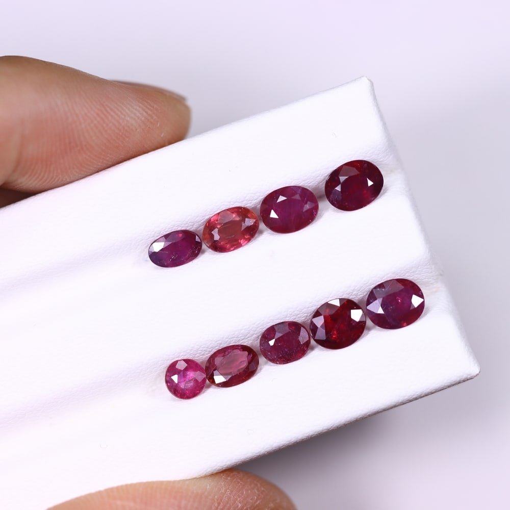 *5.52Ct Burmese Ruby Lot - Polished Faceted , 339C (1 of 3)