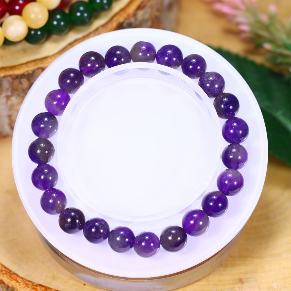 18.37g Amethyst Bracelet - Polished Beads, 543B: Ksmith Heritage Auctioneers Subject: Natural Amethyst Carat Weight: 18.37g