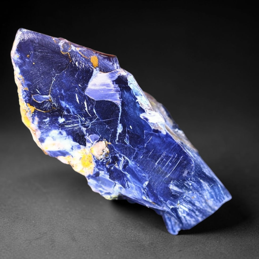 53.68Ct Pietersite Slab - Gemstone Crystal - Freeform Slice, 440B: Ksmith Heritage Auctioneers Subject: Natural Pietersite Origin: Namibia, South Africa Carat Weight: 53.68Ct Dimension: 49.8 x 22.4 x 6.6 mm Treatment: Natural Untreated Shape:
